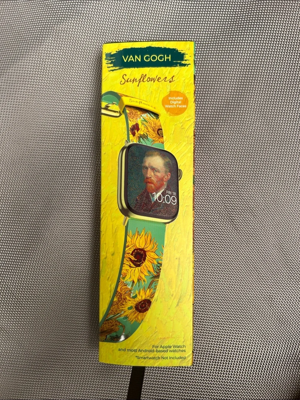 Sunflowers Green Apple Watch Band - Artistic Floral Strap